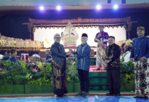 Mendag pada Pergelaran Wayang Kulit “Banjaran Gatut Koco” Paguyuban Masyarakat Jawa Bengkulu