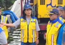 Tinjau Banjir Tol Bandara Soetta, Wamen Diana: Upayakan Tol Tetap Berfungsi Baik