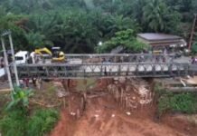Kementerian PU Selesaikan Pembangunan Jembatan Bailey di Jambi