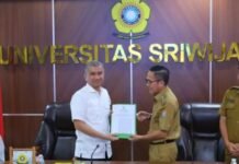 Ratu Dewa Kunjungi UNSRI, Harapkan Kolaborasi Terkait Kampung Tematik