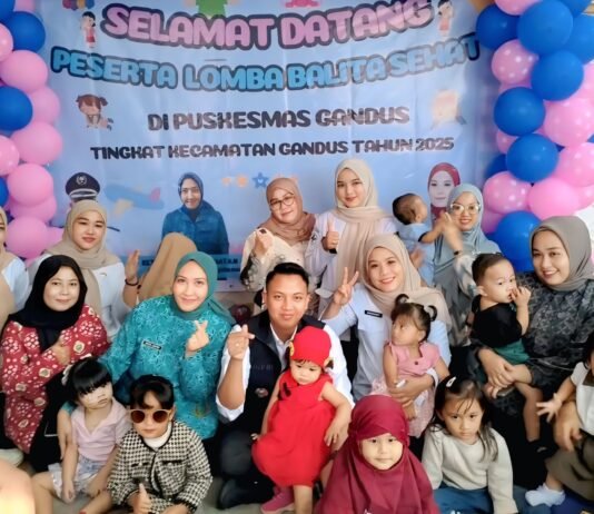 Kegiatan Lomba Balita Sehat, Kecamatan Gandus Edukasi Kesehatan Sejak Dini