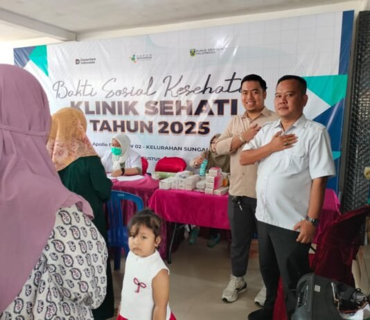 Lurah Sungaibuah Kecamatan IT II menghadiri Bakti Sosial Kesehatan Klinik Sehati Ta 2025