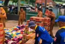 Semangat Kepedulian dari Kecamatan Ilir Barat Satu Bantuan Bencana Terkumpul Hampir Satu Ton