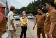Camat Ilir Barat Satu Soroti Pentingnya Perbaikan Sistem Drainase di Jalan Demang Lebar Daun