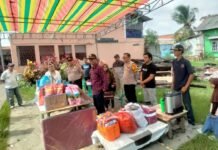 Sinergi Lurah Davy Angreana dan Kapolsek Plaju Beri Semangat Baru Korban Kebakaran