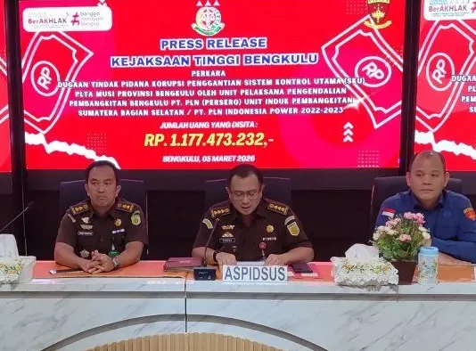 Kejati Bengkulu Sita Rp 1,11 Miliar, Hasil korupsi PLTA Musi