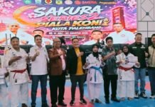 Sakura Series II Resmi Dibuka, KONI Palembang Dorong Lahirnya Atlet Karate Berprestasi