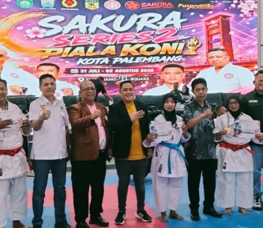 Sakura Series II Resmi Dibuka, KONI Palembang Dorong Lahirnya Atlet Karate Berprestasi