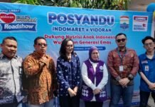 Kolaborasi Indomaret-Vidoran, Posyandu Sako Diperkuat untuk Pantau Tumbuh Kembang Anak
