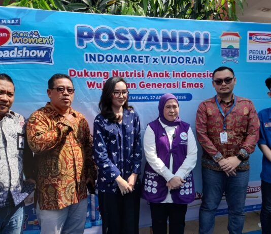 Kolaborasi Indomaret-Vidoran, Posyandu Sako Diperkuat untuk Pantau Tumbuh Kembang Anak