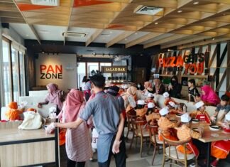 Penuh Keceriaan, TK Harapan Bangsa 5 Ajak Anak Belajar Kreatif di Pizza Hut Demang